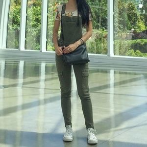 Kendall + Kylie Olive Green Overalls Size 25
